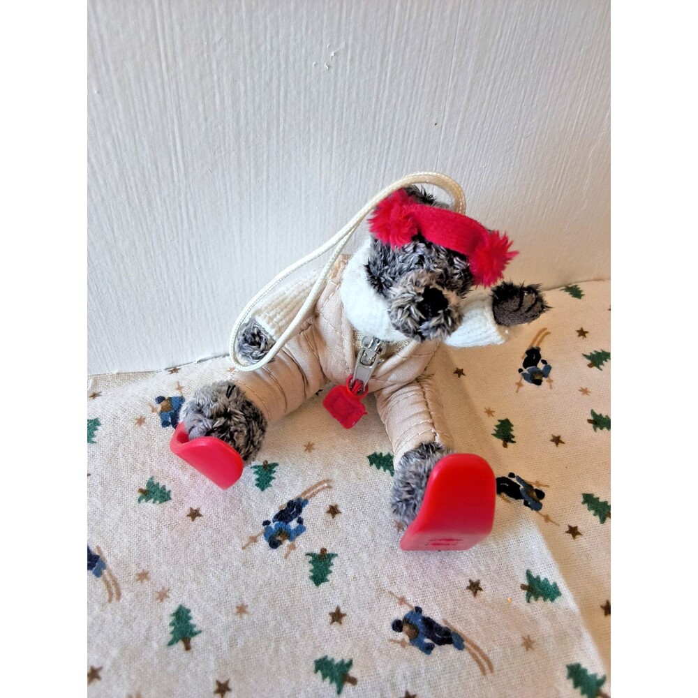 Collectible Bath Body Works Ski Teddy Bear Christmas Ornament Vintage